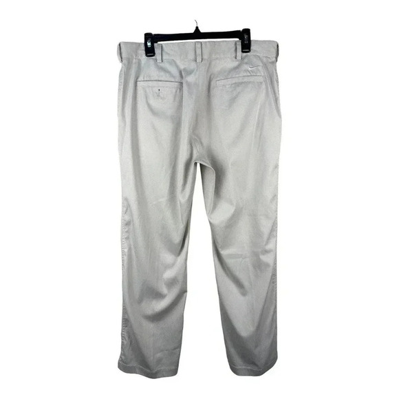 NIKE DRI FIT WHITE STRAIGHT LEG GOLF PANTS 36x32 - Picture 5 of 10